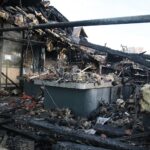 25.08.2020. Kielce. Zgliszcza marketu Lidl przy ulicy Piekoszowskiej / Wiktor Taszłow / Radio Kielce