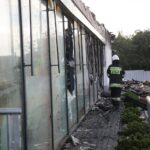 25.08.2020. Kielce. Zgliszcza marketu Lidl przy ulicy Piekoszowskiej / Wiktor Taszłow / Radio Kielce