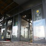 25.08.2020. Kielce. Zgliszcza marketu Lidl przy ulicy Piekoszowskiej / Wiktor Taszłow / Radio Kielce