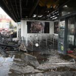 25.08.2020. Kielce. Zgliszcza marketu Lidl przy ulicy Piekoszowskiej / Wiktor Taszłow / Radio Kielce