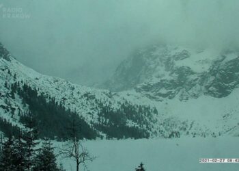 Widok na Morskie Oko / kamera TOPR