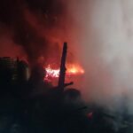 20.02.2021. Cisów. Pożar szopy / OSP Daleszyce