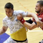 04.02.2021. Kwidzyn. Zaległy mecz 5. kolejki PGNiG Superligi: MMTS - Łomża Vive. Na zdjęciu: Szymon Sićko / PAP/Adam Warżawa