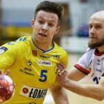 20.02.2021. Gdańsk. 14. kolejka PGNiG Superligi: Torus Wybrzeże - Łomża Vive Kielce. Na zdjęciu (z piłką): Michał Olejniczak - Łomża Vive / PAP/Adam Warżawa