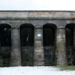 23.01.2021. Brody. Kamienna tama wodna wybudowana w 1840 roku / Robert Felczak / Radio Kielce