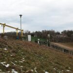 23.01.2021. Brody. Zapora i elektrownia wodna na rzece Kamiennej / Robert Felczak / Radio Kielce