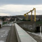 23.01.2021. Brody. Zapora i elektrownia wodna na rzece Kamiennej / Robert Felczak / Radio Kielce