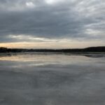 23.01.2021. Brody. Zbiornik retencyjny na rzece Kamiennej / Robert Felczak / Radio Kielce