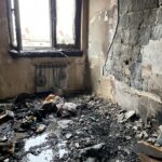 04.02.2021 Końskie. Hotel Łuczyński po pożarze / Magdalena Galas-Klusek / Radio Kielce