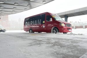 08.02.2021. Dworzec autobusowy w Kielcach / Wiktor Taszłow / Radio Kielce