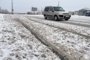 08.02.2021. Kielce. Ulica Radomska / Wiktor Taszłow / Radio Kielce