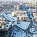 18.02.2021 Kielce. Widok na teren pomiędzy ulicami IX Wieków Kielc, Pelca a Piotrkowską. Tzw. "trójkąt bermudzki" / Jarosław Kubalski / Radio Kielce