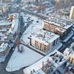 18.02.2021 Kielce. Widok na teren pomiędzy ulicami IX Wieków Kielc, Pelca a Piotrkowską. Tzw. "trójkąt bermudzki" / Jarosław Kubalski / Radio Kielce