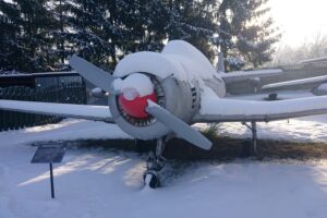 01.02.201 Skarżysko. Muzeum im. Orła Białego ponownie otwarte dla zwiedzających. Samolot szkolno-treningowy TS-8 „Bies” / Anna Głąb / Radio Kielce