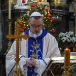 02.02.2012 Jędrzejów. Uroczystości rocznicy uwolnienia więźniów z aresztu gestapo. Msza św. w klasztorze. Na zdjęciu ojciec opat Rafał Ścibiorowski / Ewa Pociejowska-Gawęda / Radio Kielce