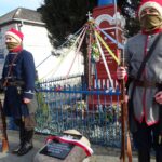 06.02.2021. Gozna. Odsłonięcie obelisku wraz z tablicą upamiętniającą bohaterów powstania styczniowego / Ewa Pociejowska-Gawęda / Radio Kielce