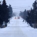 08.02.2021 Skroniów. Droga powiatowa. Trudne warunki na trasach / Ewa Pociejowska-Gawęda / Radio Kielce