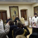 10.02.2021 Włoszczowa. Poświęcenie wyremontowanego budynku jadłodajni w dawnej plebanii / Ewa Pociejowska-Gawęda / Radio Kielce