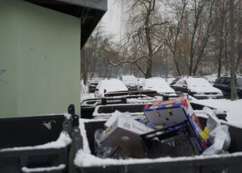 19.01.2021 Kielce. Śmieci / Norbert Orłowicz / Radio Kielce