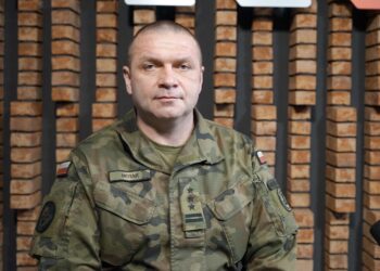 Płk Grzegorz Motak - dowódca 10. Świętokrzyskiej Brygady Obrony Terytorialnej / Karol Żak / Radio Kielce