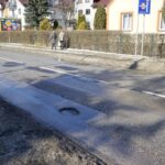 22.02.2021. Kielce. Zniszczone nawierzchnie ulic. Ulica Wrzosowa / Piotr Kwaśniewski / Radio Kielce