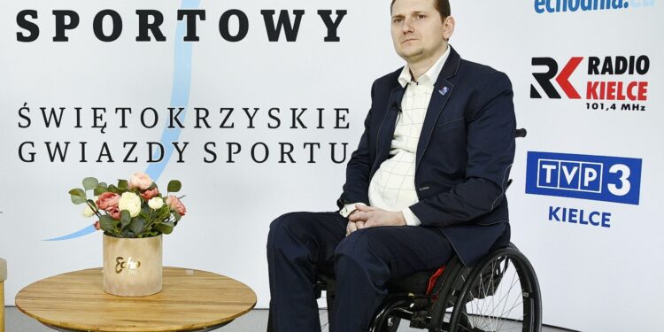 69. Plebiscyt Sportowy - Świętokrzyskie Gwiazdy Sportu 2020. Na zdjęciu: Andrzej Wójcik, Sprawniejsi.pl Włoszczowa/Start Kielce - Niepełnosprawny Sportowiec Roku / Echo Dnia