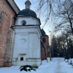 25.02.2021. Sandomierz. Kościół św. Jakuba w Sandomierzu. Dzwonnica / Grażyna Szlęzak-Wójcik / Radio Kielce