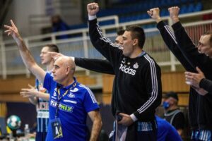 25.02.2021. Szeged. 13. kolejka Ligi Mistrzów: MOL-Pick - Łomża Vive Kielce / Tibor Rosta HUNGARY OUT / EPA