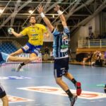 25.02.2021. Szeged. 13. kolejka Ligi Mistrzów: MOL-Pick - Łomża Vive Kielce. Na zdjęciu (z piłką): Daniel Dujszebajew - Łomża Vive / Tibor Rosta HUNGARY OUT / EPA