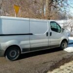 21.02.2021. Na zdjęciu: skradziony dostawczy samochód marki renault / KPP Ostrowiec Św.