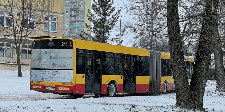 08.02.2021. Kielce. Autobus MPK / Piotr Kwaśniewski / Radio Kielce