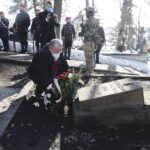 21.02.2021. Małogoszcz. Uroczystości z okazji 158. rocznicy bitwy pod Małogoszczem. Na zdjęciu: Marek Bogusławski - wicemarszałek województwa świętokrzyskiego / Jarosław Kubalski / Radio Kielce