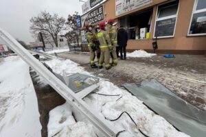 16.02.2021 Kielce. Wybuch w pralni chemicznej przy ul. Warszawskiej / Jarosław Kubalski / Radio Kielce