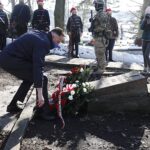 21.02.2021. Małogoszcz. Uroczystości z okazji 158. rocznicy bitwy pod Małogoszczem. Na zdjęciu: Paweł Faryna - starosta jędrzejowski / Jarosław Kubalski / Radio Kielce