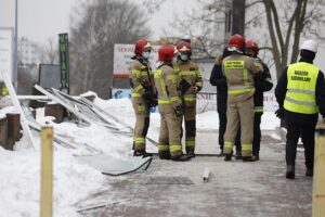 16.02.2021 Kielce. Wybuch w pralni chemicznej przy ul. Warszawskiej / Jarosław Kubalski / Radio Kielce