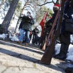 21.02.2021. Małogoszcz. Uroczystości z okazji 158. rocznicy bitwy pod Małogoszczem / Jarosław Kubalski / Radio Kielce