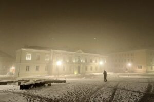 19.02.2021. Kielce. Mgła nad Kielcami / Jarosław Kubalski / Radio Kielce