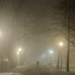 19.02.2021. Kielce. Mgła nad Kielcami / Jarosław Kubalski / Radio Kielce