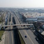 25.02.2021. Kielce. Kładka dla pieszych nad ulicą Świętokrzyską / Jarosław Kubalski / Radio Kielce