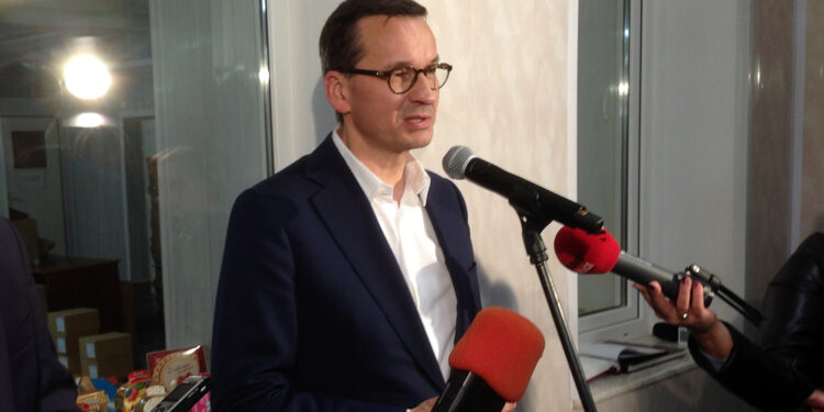 11.10.2019. Opatów. Wizyta premiera Mateusza Morawieckiego / Wiktor Taszłow / Radio Kielce