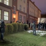 04.02.2021. Sandomierz. Protest rodziców Szkoły Podstawowej nr 2 / Grażyna-Szlęzak-Wójcik / Radio Kielce