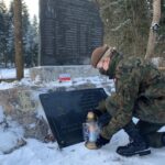 12.02.2021 Miejsca pamięci odwiedzone przez żołnierzy ŚBOT w rocznice przemianowania ZWZ na AK - Wykus / ppor. OT Daniel Woś / ŚBOT