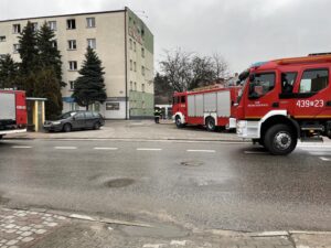 04.02.2021 Końskie. Hotel Łuczyński po pożarze / Magdalena Galas-Klusek / Radio Kielce