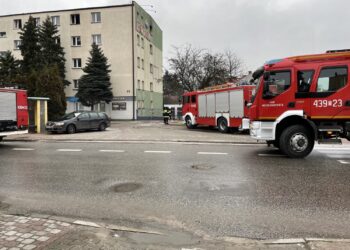 04.02.2021 Końskie. Hotel Łuczyński po pożarze / Magdalena Galas-Klusek / Radio Kielce