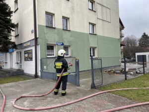 04.02.2021 Końskie. Hotel Łuczyński po pożarze / Magdalena Galas-Klusek / Radio Kielce