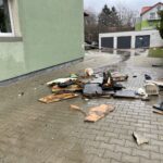 04.02.2021 Końskie. Hotel Łuczyński po pożarze / Magdalena Galas-Klusek / Radio Kielce