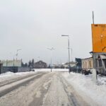 09.02.2021. Końskie. Ulica Piłsudskiego / Magdalena Galas-Klusek / Radio Kielce