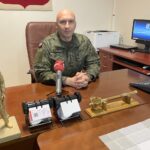 23.01.2021. Kielce. Na zdjęciu: płk Paweł Chabielski - komendant Centrum Przygotowań do Misji Zagranicznych / Monika Miller / Radio Kielce