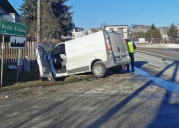 22.02.2021 Wzdół Rządowy. Wypadek / Policja