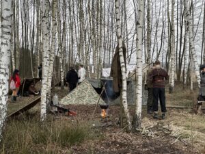 26.01.2021 Gminy Małogoszcz i Sobków. Plan filmowy o żołnierzach wyklętych / Ewa Pociejowska-Gawęda / Radio Kielce